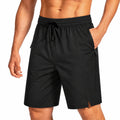 Herren Badehose Größe M aus Synthetik Schwarz mit Reißverschlusstaschen